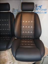 Montecarlo Seats In Leather W Perforated Leather Centers Grommets And Grey Stitching Classic Seats By Cleaning Upholstery Upholstery Cushions Upholstery Trim