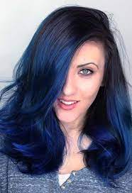 65 Iridescent Blue Hair Color Shades Blue Hair Dye Tips Hair Color Blue Hair Color For Black Hair Dark Blue Hair