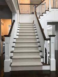 Make An Entrance With A Geometric Modern Diamond Style Runner Do One Better And Use A 100 Wool Produc Striped Carpet Stairs Carpet Stairs Stair Runner Carpet
