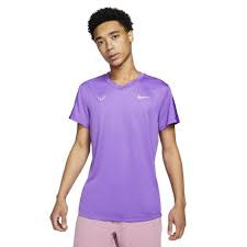 A truly bizarre moment in the crowd stunned rafael nadal — and everyone watching — in the second set of his win over michael mmoh. T Shirt Nike Rafael Nadal Challenger Purple Extreme Tennis