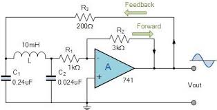 Op Amp Colpitts Oscillator Electronic Schematics Drone Technology Electronics Projects