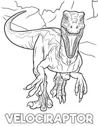 Velociraptor Blue Para Colorear