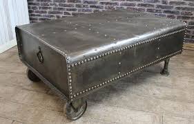 Home / coffee tables, retail fixtures / industrial steel coffee table. Steel Tank Coffee Table
