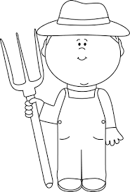 Black And White Boy Outline White Farmer Boy Clip Art Image Black And White Outline Of A Farmer Farmer Boy Art Images Black And White