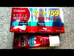 Colgate Optic White Plus Shine Teeth Whitening Toothpaste Review Youtube