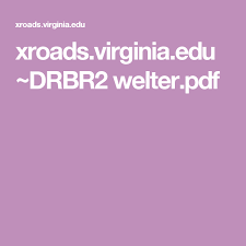 Xroads Virginia Edu Drbr2 Welter Pdf Popular Culture Reformed Theology Pop Culture