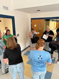 Out delivering the things to...