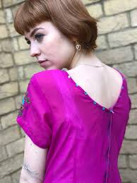 Y2K Magenta Pink Embroidered Chiffon Boho Hippie Tunic Retro 00s Fairy  Fairycore