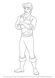 Disney prince eric coloring pages. Learn How To Draw Prince Eric From The Little Mermaid The Little Mermaid Step By Little Mermaid Drawings Prince Eric Little Mermaid Little Mermaid Characters
