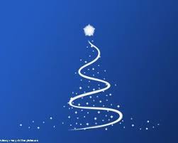 This Christmas Powerpoint Template Has A Blue Background With A Christmas Tree Design Christmas Powerpoint Template Christmas Card Template Christmas Templates
