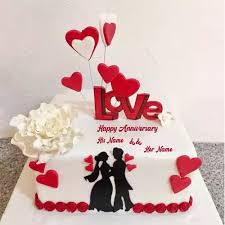 Send birthday wishes by editing the happy birthday happy birthday my dear jiju image with name and photo. Create Name On Happy Anniversary Di And Jiju Cake