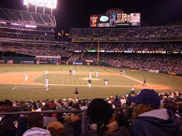 Old oakland athletics baseball stadium before the raiders moved back and installed mount davis. Oakland Alameda County Coliseum Baseball Wiki Fandom