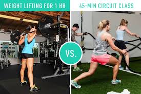 weight lifting vs 45 minute circuit