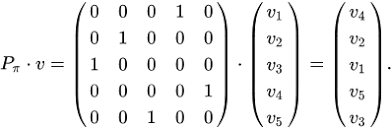 Do algebra or generate a random permutation. Permutationsmatrix Wikipedia