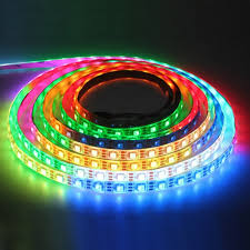 Banda LED multicolora, 5m, 60 LED/m, IP65 WS2812 | Bitmi.ro