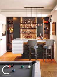 Impressive Modern Home With Dramatic Views Of The San Francisco Bay Modern Home Bar Bars For Home Mini Bar