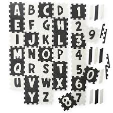 Black And White Puzzle Images Imaginarium Discovery Abc And Numbers Foam Mat 36 Piece Black X2f White Foam Mats Kid Toy Storage Kids Gifts