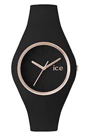 Ice Watch Glam Black Rosegold Unisex 43mm Display Type Analogue Water Restistant Bar 10 Diam Ice Watch Womens Watches Luxury Women Wrist Watch