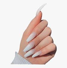 40 nail tips, 30 nail forms, mini. White Nails Acrylic Acrylics Acrylic Nails Beauty Grey Grey White Acrylic Nails Hd Png Download Kindpng