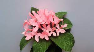 Abc Tv How To Make Bouvardia Paper Flowers From Crepe Paper Craft Tutorial Youtube Paper Flowers Paper Flower Video Paper Flowers Diy
