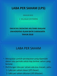 Check spelling or type a new query. Laba Per Saham Lps