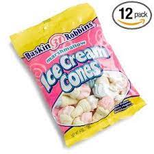 Baskin Robbins Candy Marshmallow Ice Cream Cones 4 Ounce Bags Pack Of 12 Ice Cream Candy Candy Ice Cream Cones Baskin Robbins