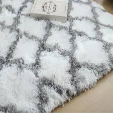 Fluffy bedroom rug soft shaggy plush carpet 4x6 ft shag velvet moroccan area rug. Big Black White Grey Fluffy Rugs Motley Plush Carpets Large Area Rug Living Room Bedroom Cloakroom Shaggy Bedside Mat Home Decor Carpet Aliexpress