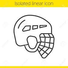 Connect with other artists and watch other abstract drawings. Ice Hockey Helmet Linear Icon Thin Line Illustration Contour Royalty Free Cliparts Vectors And Stock Illustration Image 77759661