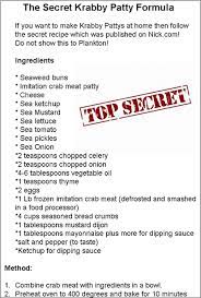 The restaurant is called krabby patty for a reason. I Got The Krusty Krab Secret Formula Krabby Patty Recipe Secret Recipe Crabby Patties