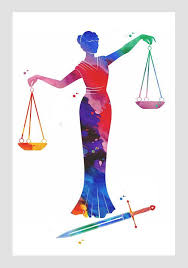 Justice Symbol Watercolor Print Lady Justice Art Print Lawyer Etsy Deusa Themis Decoracao Do Escritorio De Advocacia Imagens Direito