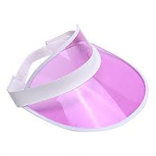 Tennis Beach Colored Plastic Clear Sun Bingo Vegas Dealer Golf Casino Visor Hat Pink At Amazon Women S Clothing Store Visor Hats Sun Visor Hat Visor