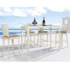 Find the dining room table and chair set that fits both your lifestyle and budget. Outdoor Pe High Table And Chair Rattan Bar Set