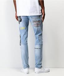 Crysp Pacific Scribbles Denim Jeans
