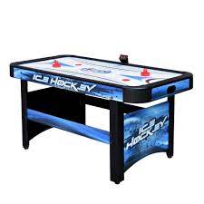 Hathaway Face Off 5 Ft Air Hockey Game Table For Family Game Rooms With Electronic Scoring Free Pucks And Strikers Bg1009h The Home Depot