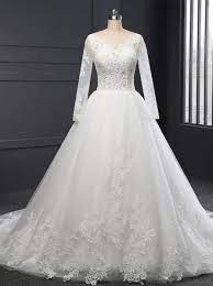 Formal Wedding Dresses Lace Wedding Dress With Sleeves Classic Bridal Gown Ball Gown Wedding Gown Vi Wedding Dresses Ball Gowns Wedding Ball Gown Wedding Dress