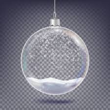 Ball Vector Classic Xmas T Glass Decoracion Elemento Brillante Snow Snowflake 3d Realista Aislado En Fondo Transp In 2020 Glass Decor Snowflakes Origami Christmas Tree