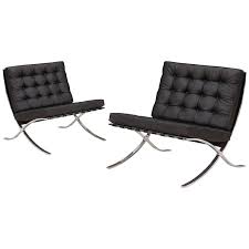 Original Ludwig Mies Van Der Rohe Barcelona Lounge Chairs For Knoll At 1stdibs