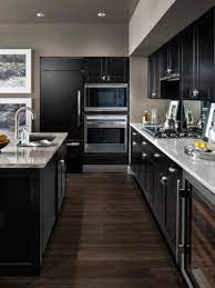 Brown slab cabinets light counters grey tile floor brown. 30 Trendy Dark Kitchen Cabinet Ideas Forever Builders San Diego