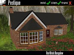 Occasionally the columns will be paired on top of the pier. Second Life Marketplace Red Brick Bungalow