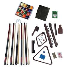 Mahogany Finish Pool Table Deluxe Billiards Accessory Kit Game Room Fun Billiard Accessories Pool Table Accessories Billiard Pool Table