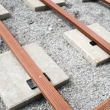 Unterkonstruktion Der Terrasse Auf Gummistucken Festgeschraubt Daruber Dann An Geschraubten Haken Eingeras Backyard Pergola Driveway Materials Outside Patio