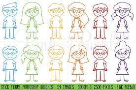 Stick Figure Photoshop Brushes Stick Figures Stick Figure Family Photoshop Brushes