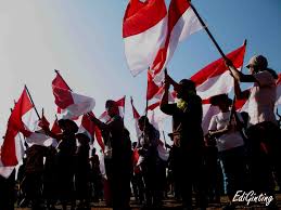75 tahun dirgahayu kemerdekaan indonesia background design, indonesia,. Video Kemerdekaan Ri Di Mata Masyarakat Kecil Kedai Pena