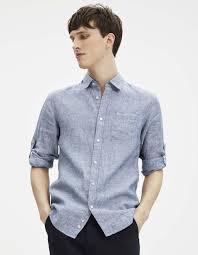 Élégantes en toutes circonstances, les chemises celio homme unies côtoient les chemises à motifs un look dernier cri avec les chemises celio homme. Chemise Droite En Lin Codespromo Celio Chemise Homme Celio Chemise Homme Chemises Decontractees