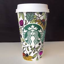 Art By Patricia Zapata Whitecupcontest Starbucks Art Starbucks Cup Art Starbucks Coffee Cup