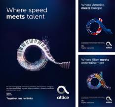 Altice usa has 10,700 employees across 70 locations and $9.89 b in annual revenue in fy 2020. New Logo And Identity For Altice By Publicis Groupe And Turner Duckworth Visual Advertising Graphic Design Branding Identity Logo