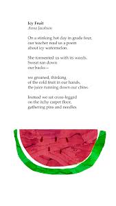 From their journey on the mango tree, how to choose them at the grocery store and how to cut them. Poetry Anna Jacobson