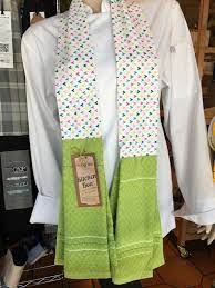 Green Arrow Kitchen Boa Sewing Aprons Towel Scarf Sewing Gifts