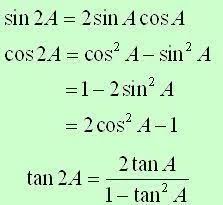 Angle Sum And Difference Double Angle And Half Angle Formulas A Plus Topper Sum Angles Formula