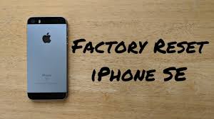 How To Factory Reset Iphone Se 6 7 8 X Youtube